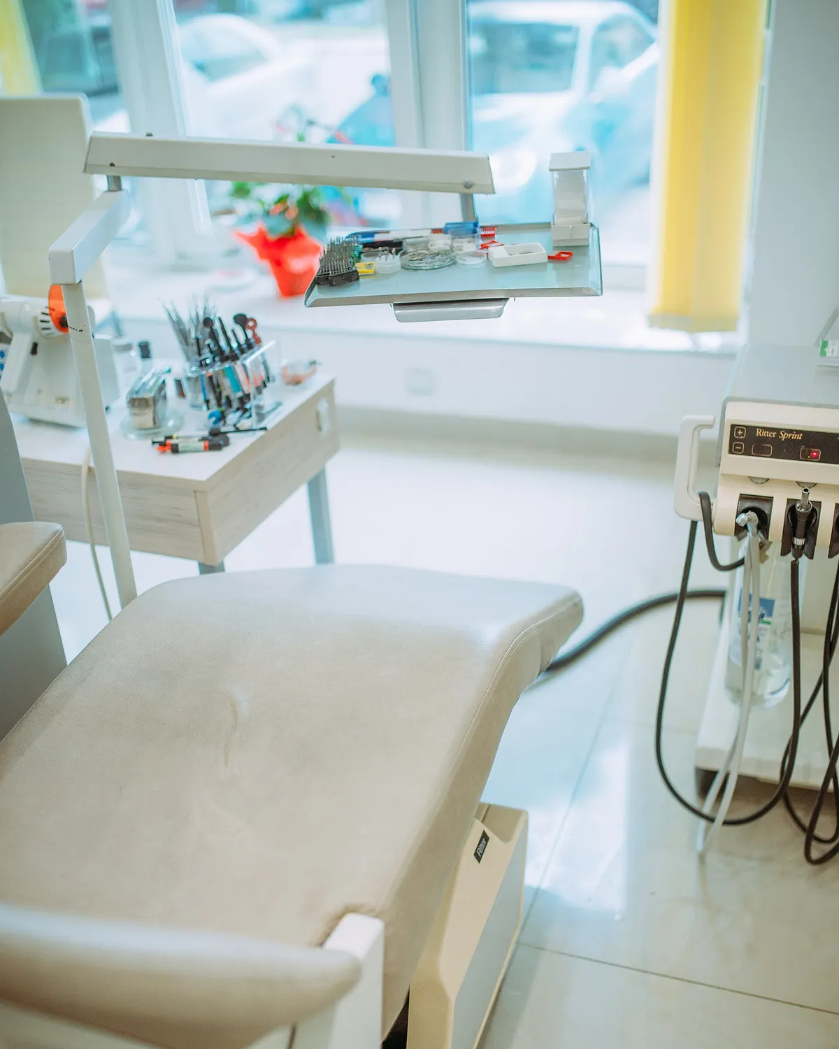 A bright, modern dental treatment room